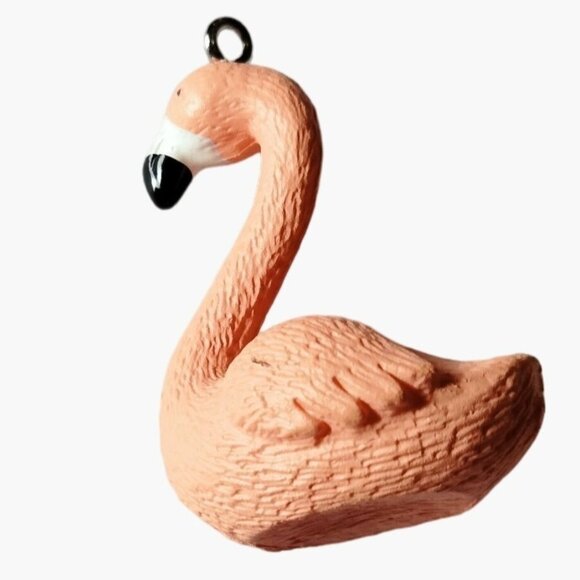 Miniature Flamingo Pendant Charm - Picture 2 of 6